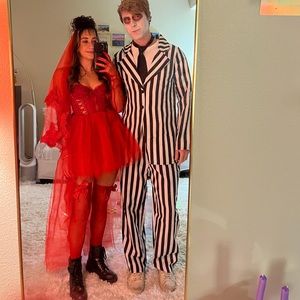 Beetle juice girl costume